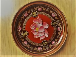 Deity Offering Bowl Pink Lotus